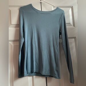 a new day Slate Blue Long Sleeve Top